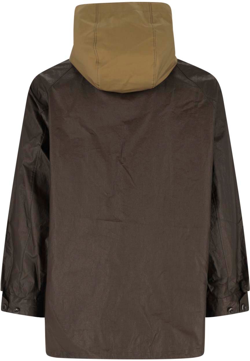 Lemaire Brown Water-Resistant Technical Linen Jacket Bruin