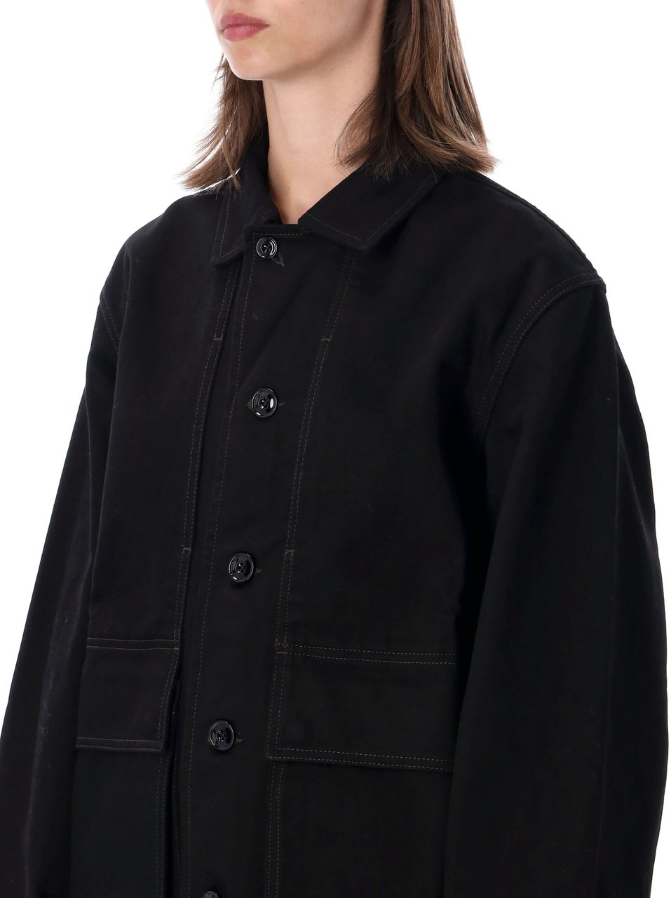 Lemaire Boxy Jacket Nero Zwart