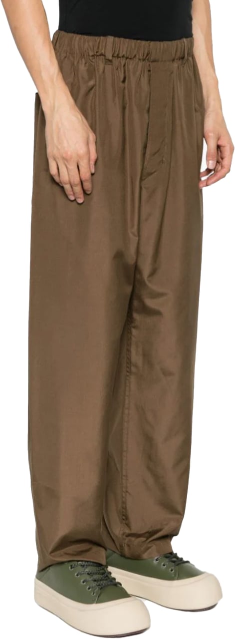 Lemaire Relaxed Pants Dark Tobacco Bruin