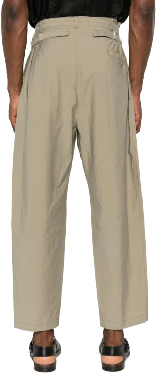Lemaire Belted Carrot Pants Dusty Khaki Divers