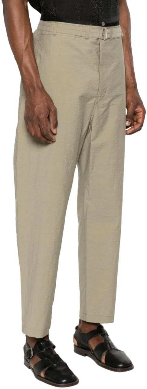 Lemaire Belted Carrot Pants Dusty Khaki Divers