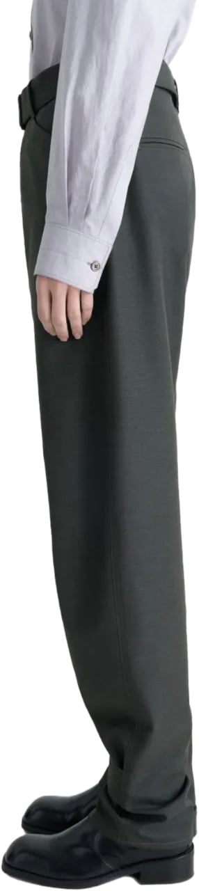 Lemaire Curved Tailored Pants Coal Groen