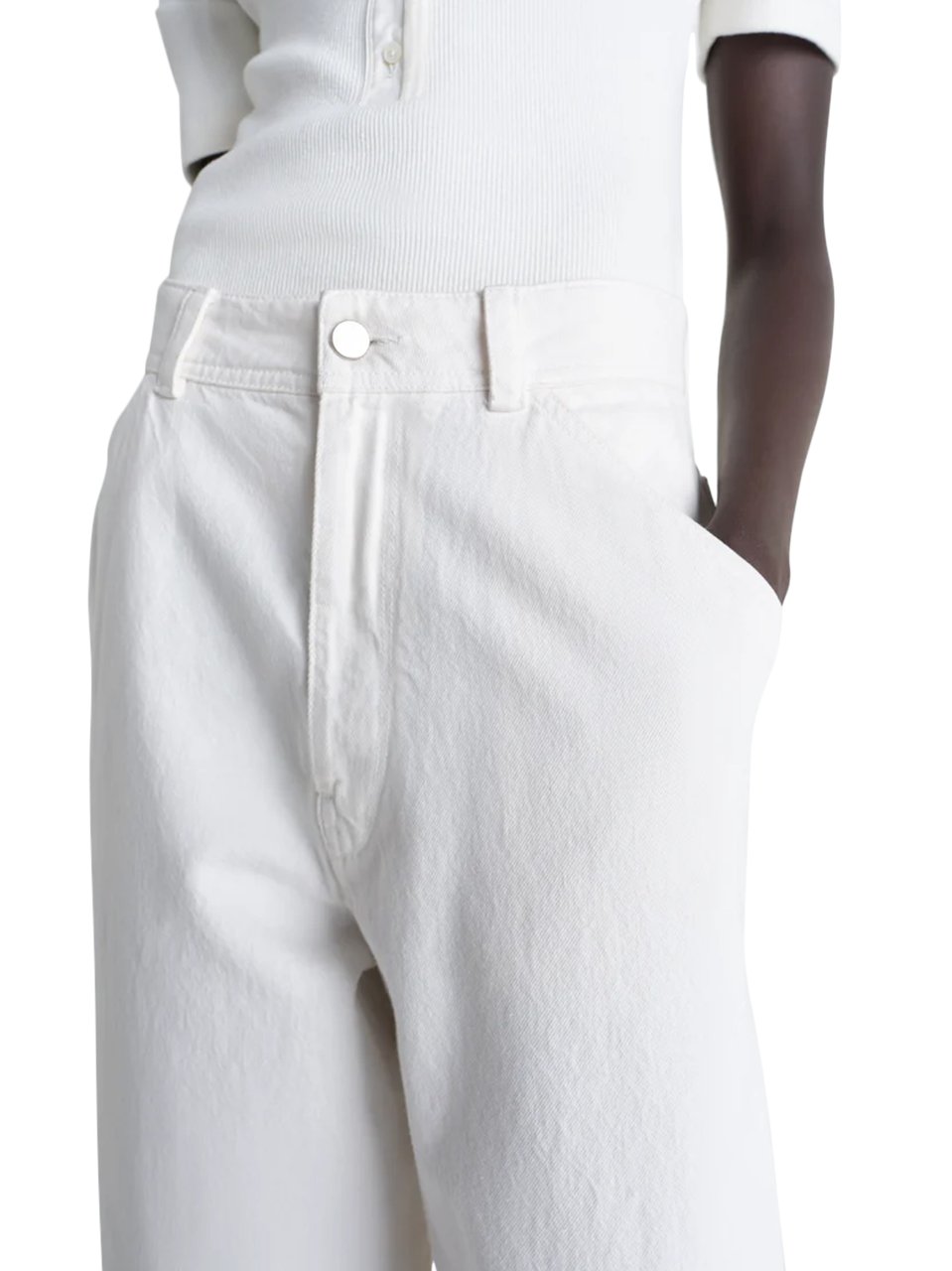 Lemaire Wide-leg Trousers with High Waist and Minimalist Design Wit