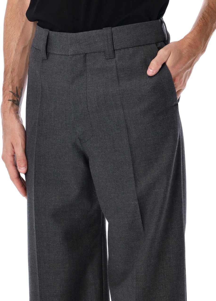 Lemaire Straight Tailored Pants Dk Grey Grijs