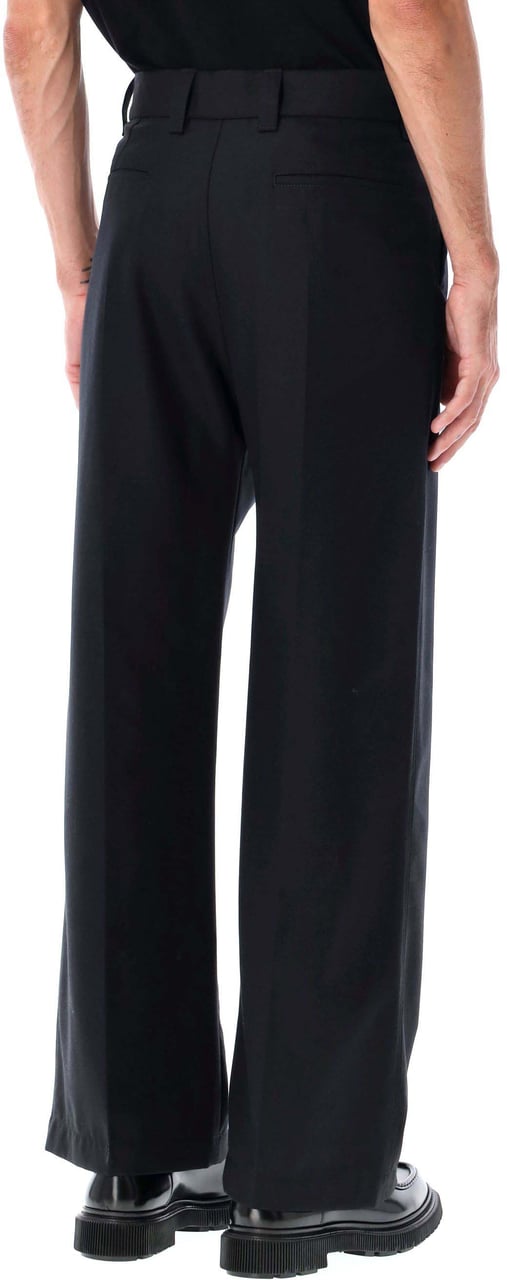 Lemaire Straight Tailored Pants Marine Melange Blauw