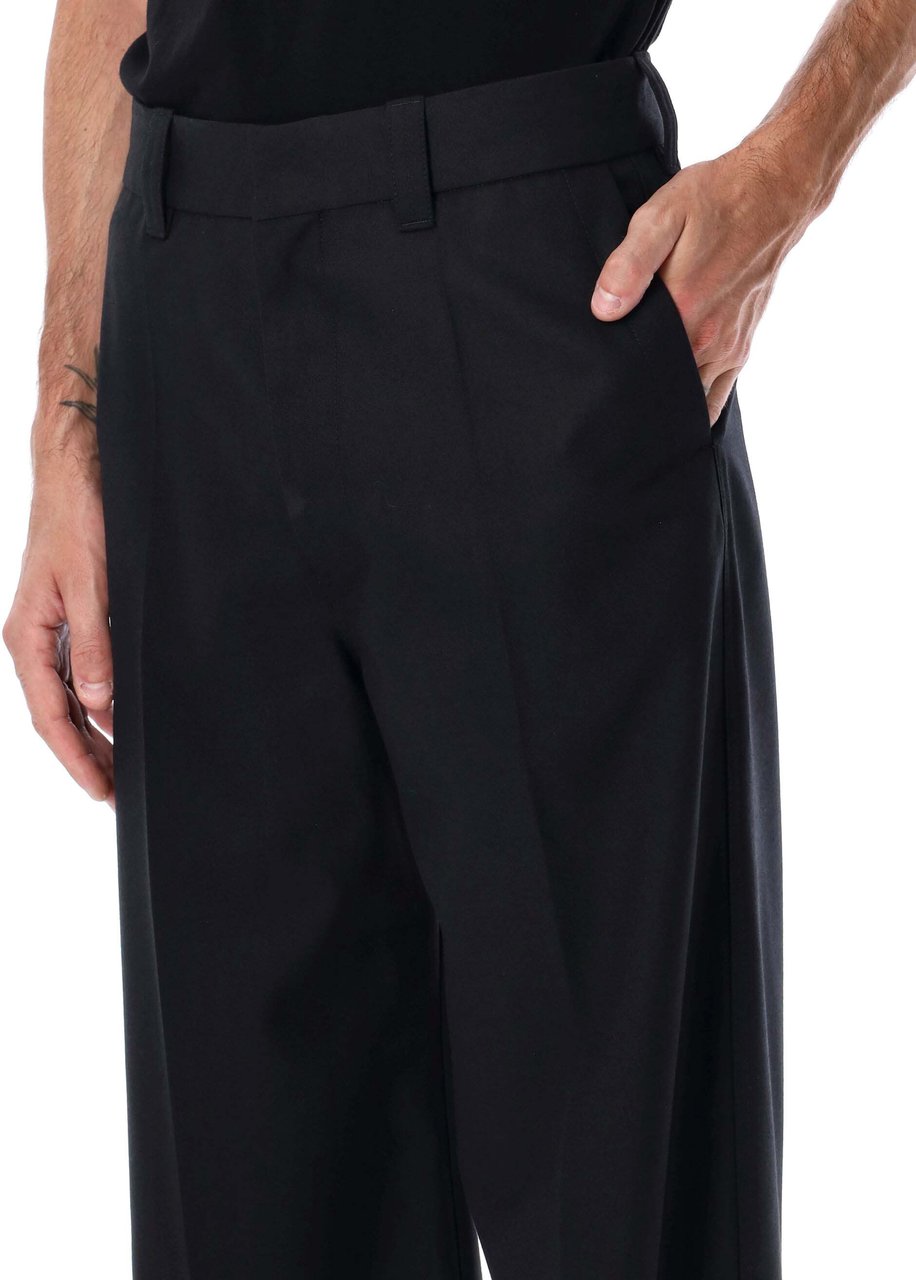 Lemaire Straight Tailored Pants Marine Melange Blauw