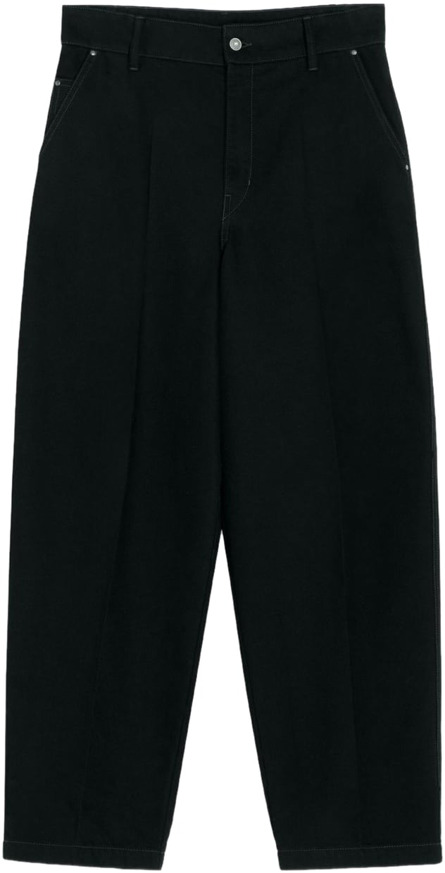 Lemaire Trousers Black Zwart