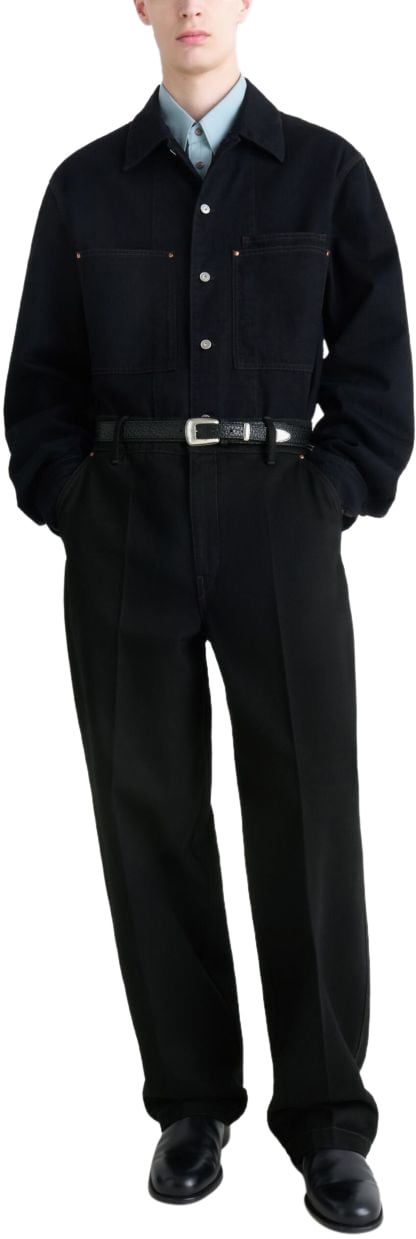 Lemaire Trousers Black Zwart