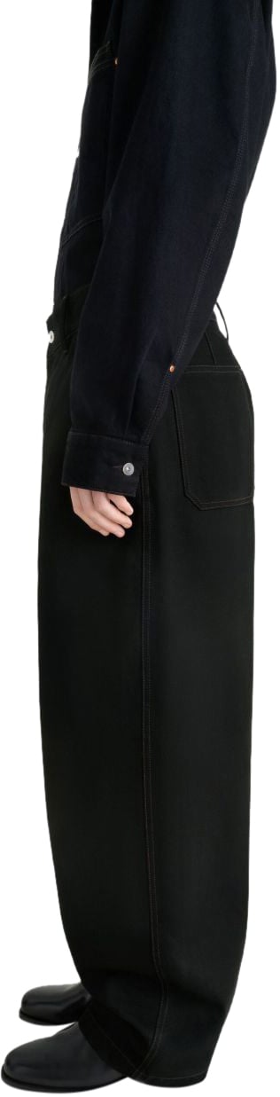 Lemaire Trousers Black Zwart
