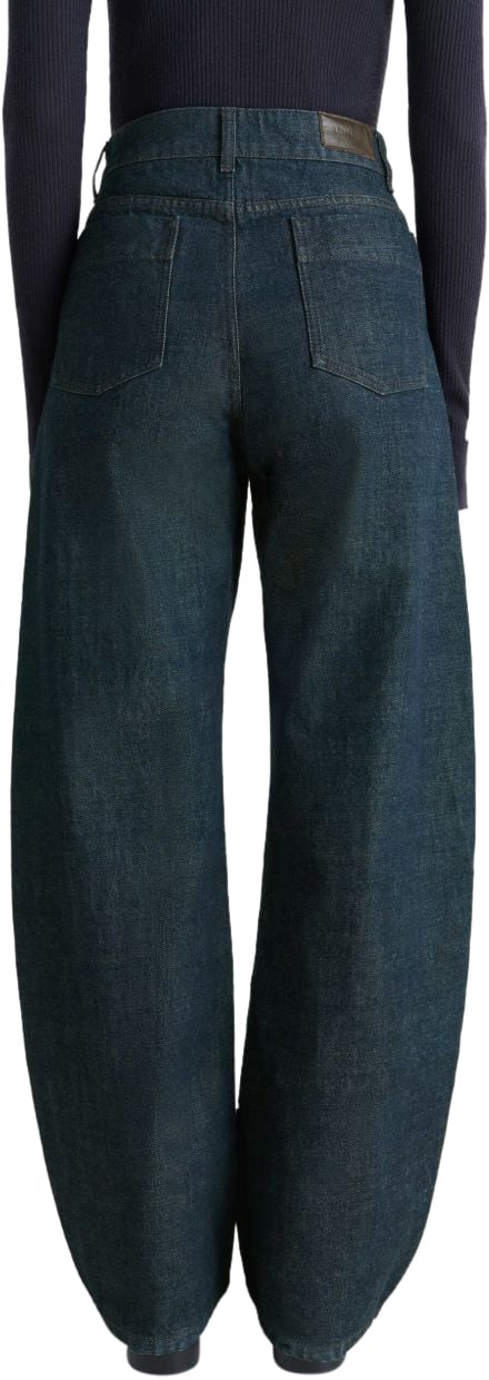 Lemaire Trousers Blue Blauw