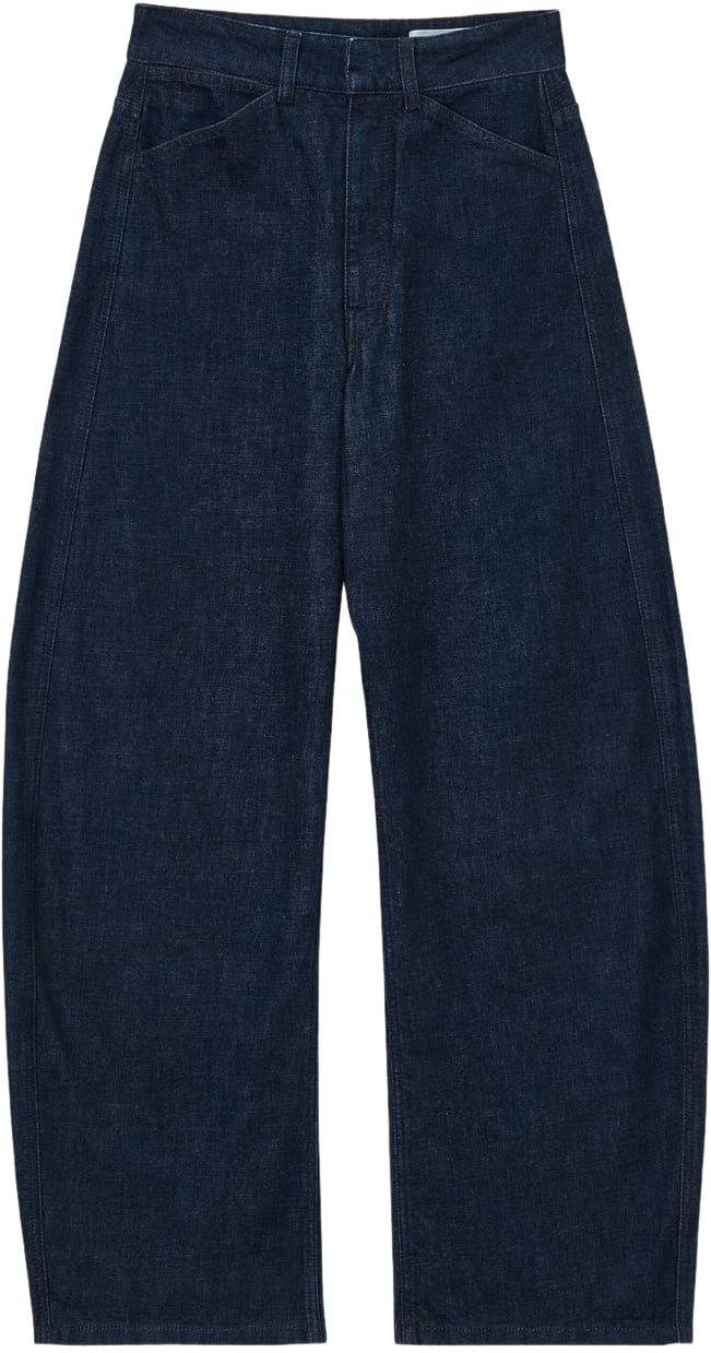 Lemaire Trousers Blue Blauw