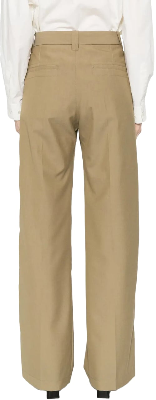 Lemaire Straight Tailored Pants Hay Green Groen