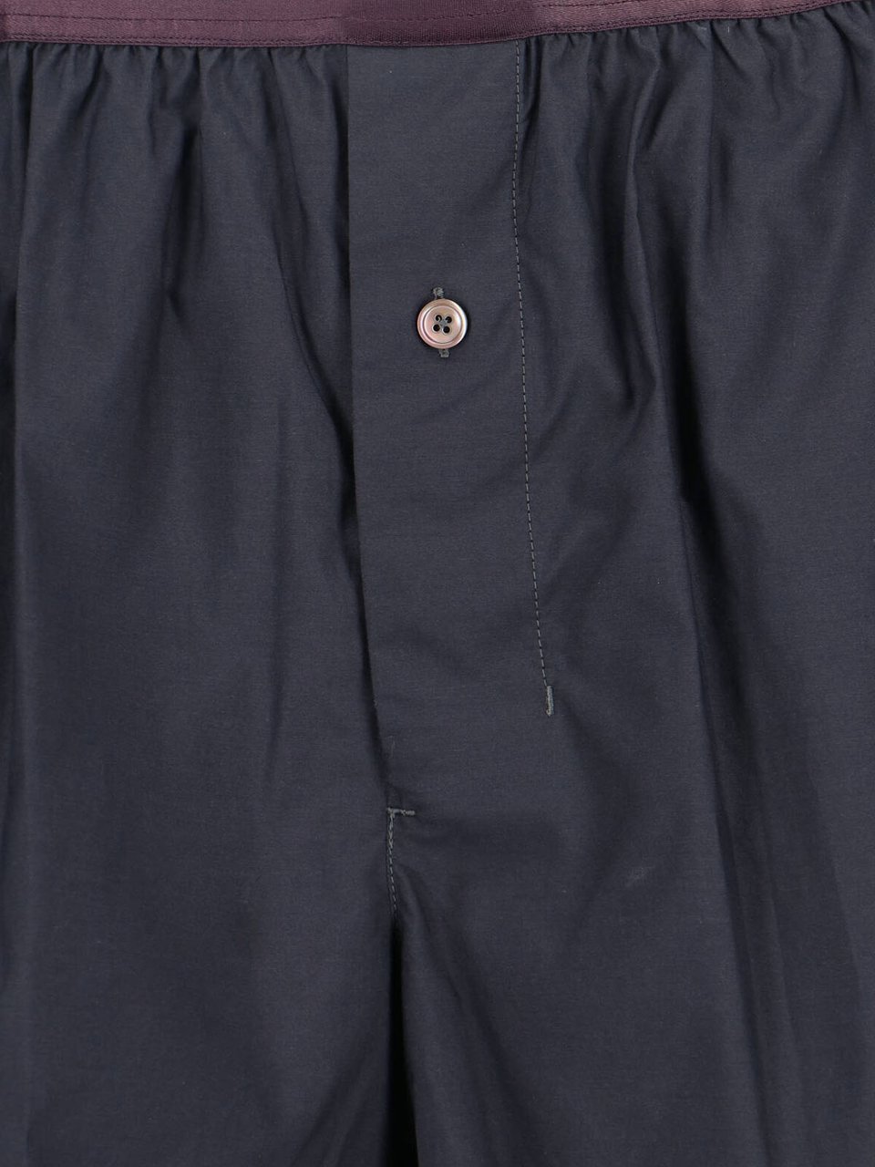 Lemaire Black Silk Blend Gathered Waist Shorts Zwart