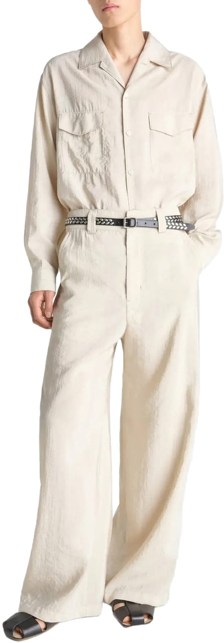 Lemaire Straight Tailored Pants Oat Milk Divers