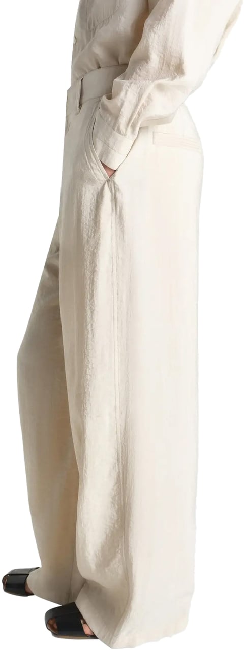 Lemaire Straight Tailored Pants Oat Milk Divers