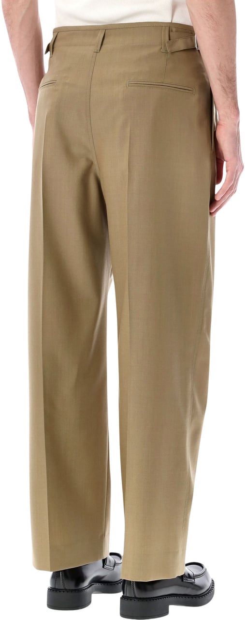 Lemaire Pleated Tailor Pant Hay Green Groen