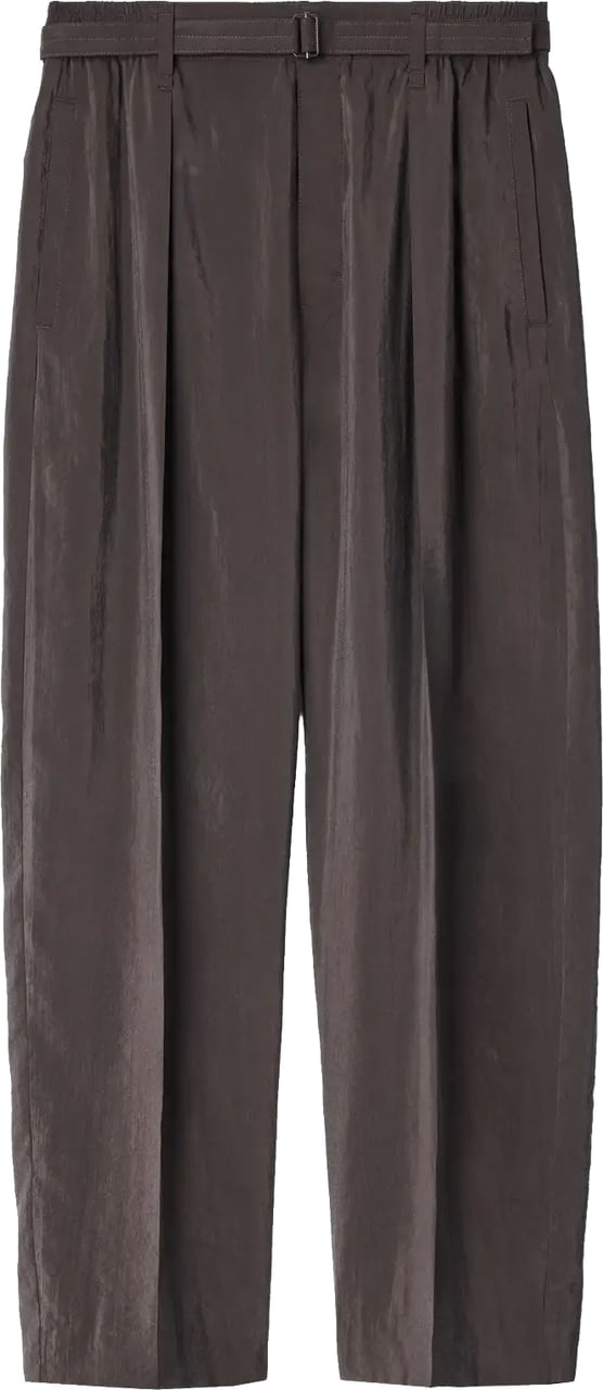 Lemaire Belted Relaxed Pants Licorice Bruin