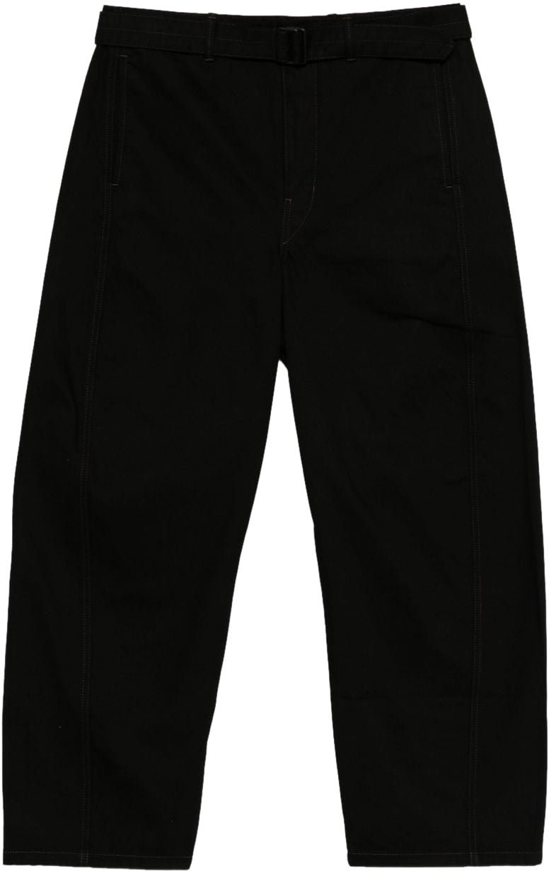 Lemaire Trousers Black Zwart