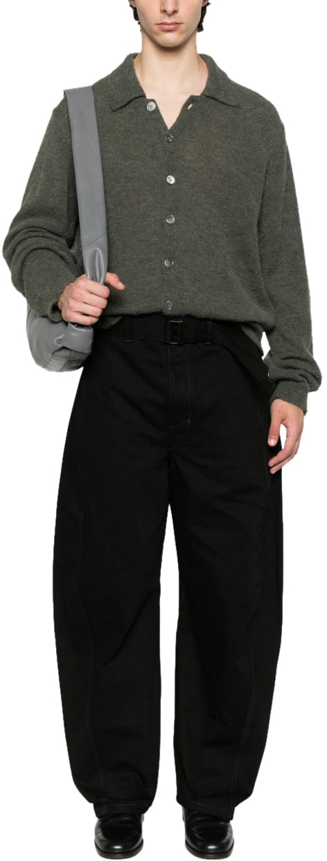 Lemaire Trousers Black Zwart
