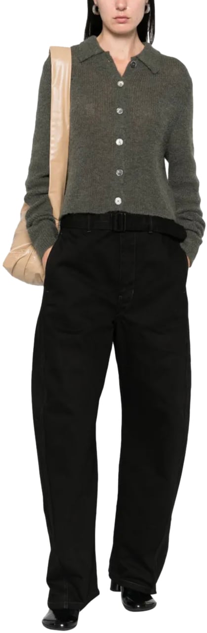 Lemaire Twisted Belted Pants Black Zwart