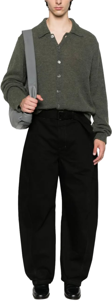 Lemaire Twisted Belted Pants Black Zwart