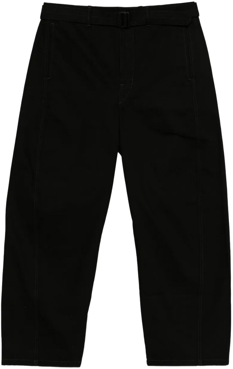 Lemaire Twisted Belted Pants Black Zwart