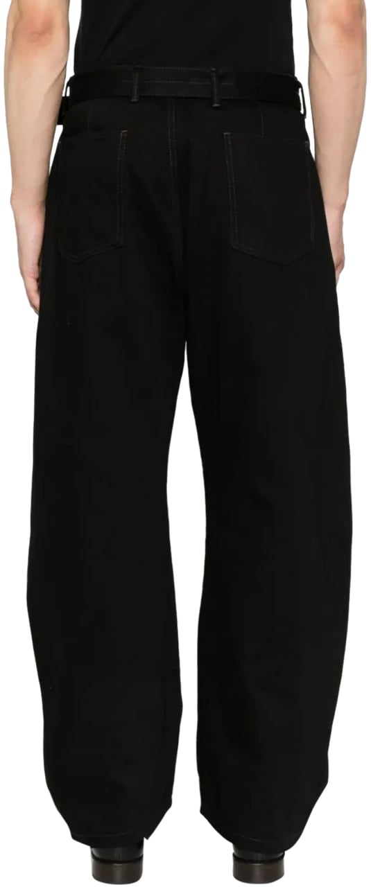 Lemaire Twisted Belted Pants Black Zwart