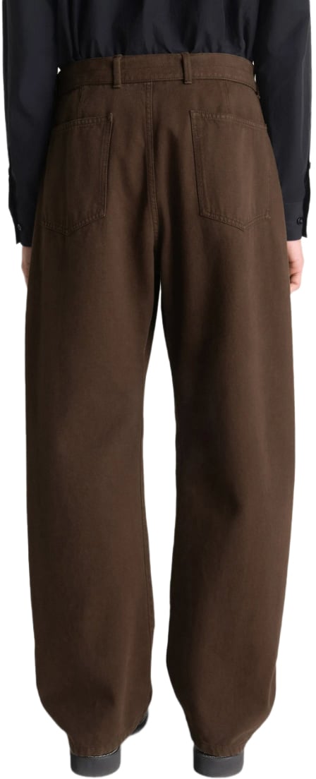Lemaire Twisted Belted Pants Cacao Bruin