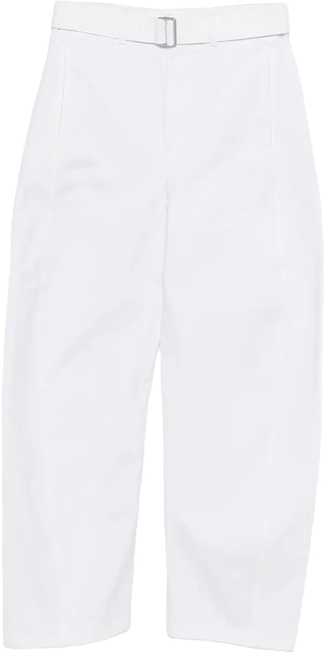 Lemaire Twisted Belted Pants Milk Wit