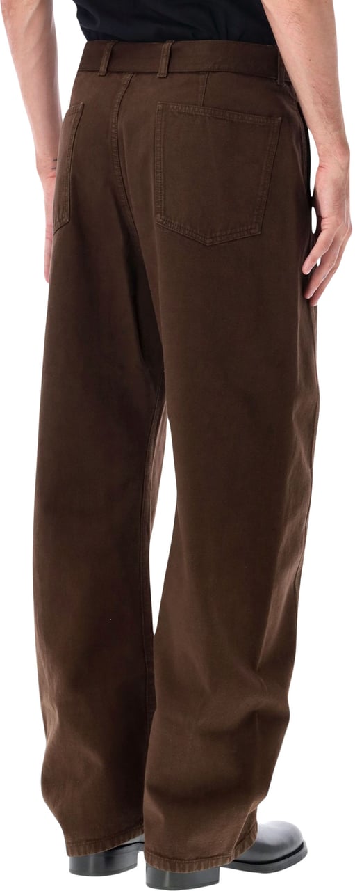 Lemaire Belted Twisted Pant Ristretto Bruin