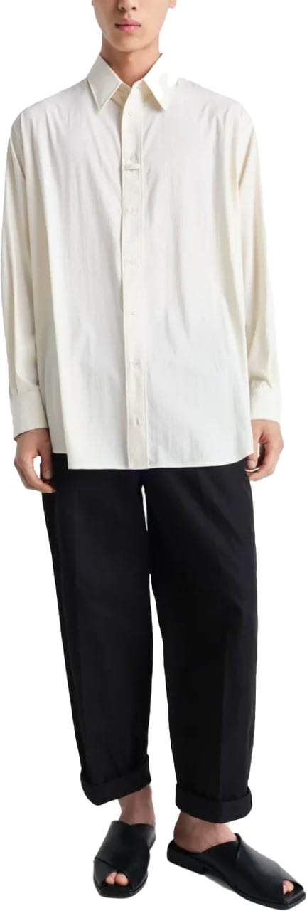 Lemaire Loop Shirt Creamy White Wit