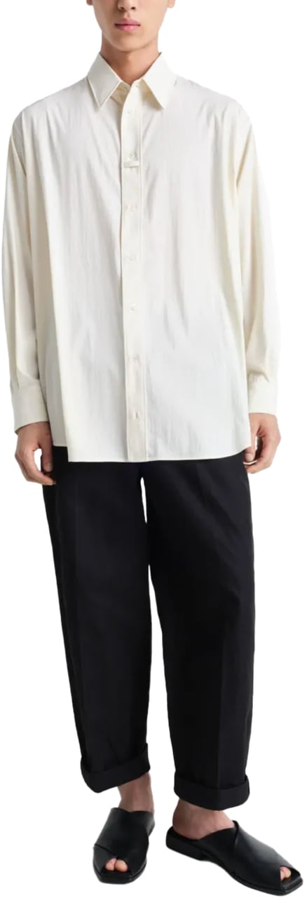 Lemaire Loop Shirt Creamy White Wit