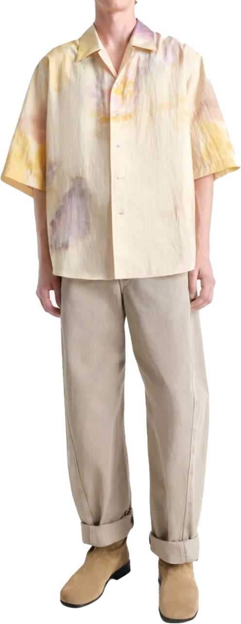 Lemaire Summer Shirt Light Peach/mauve/ochre Divers