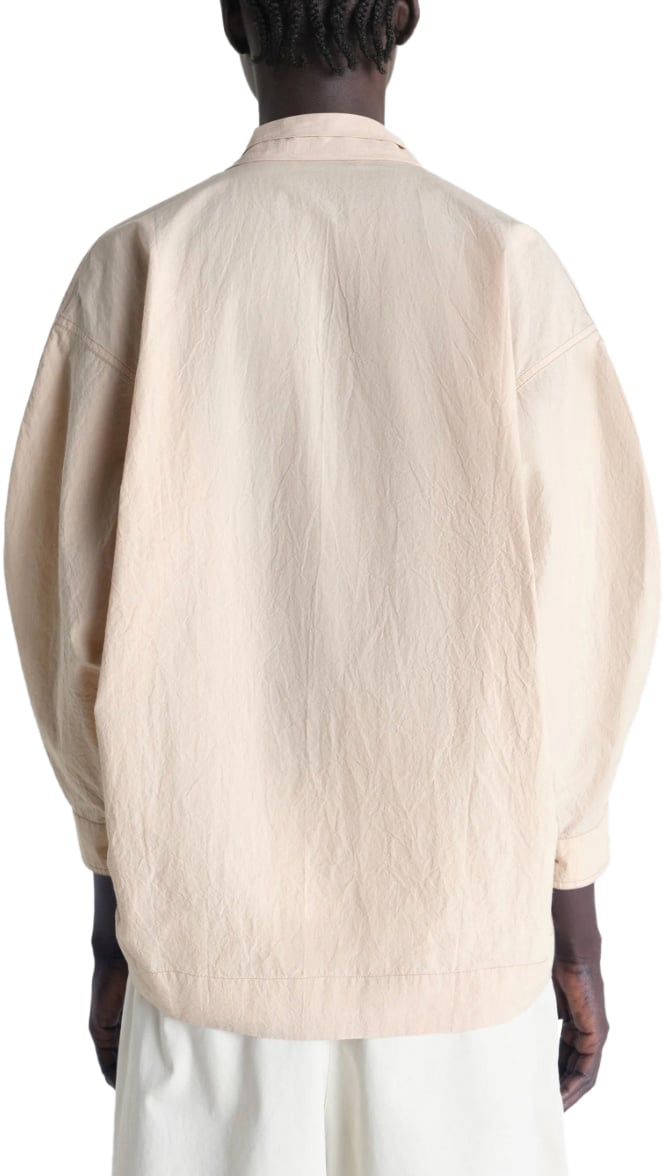 Lemaire Blouse With Scarf Greige Divers