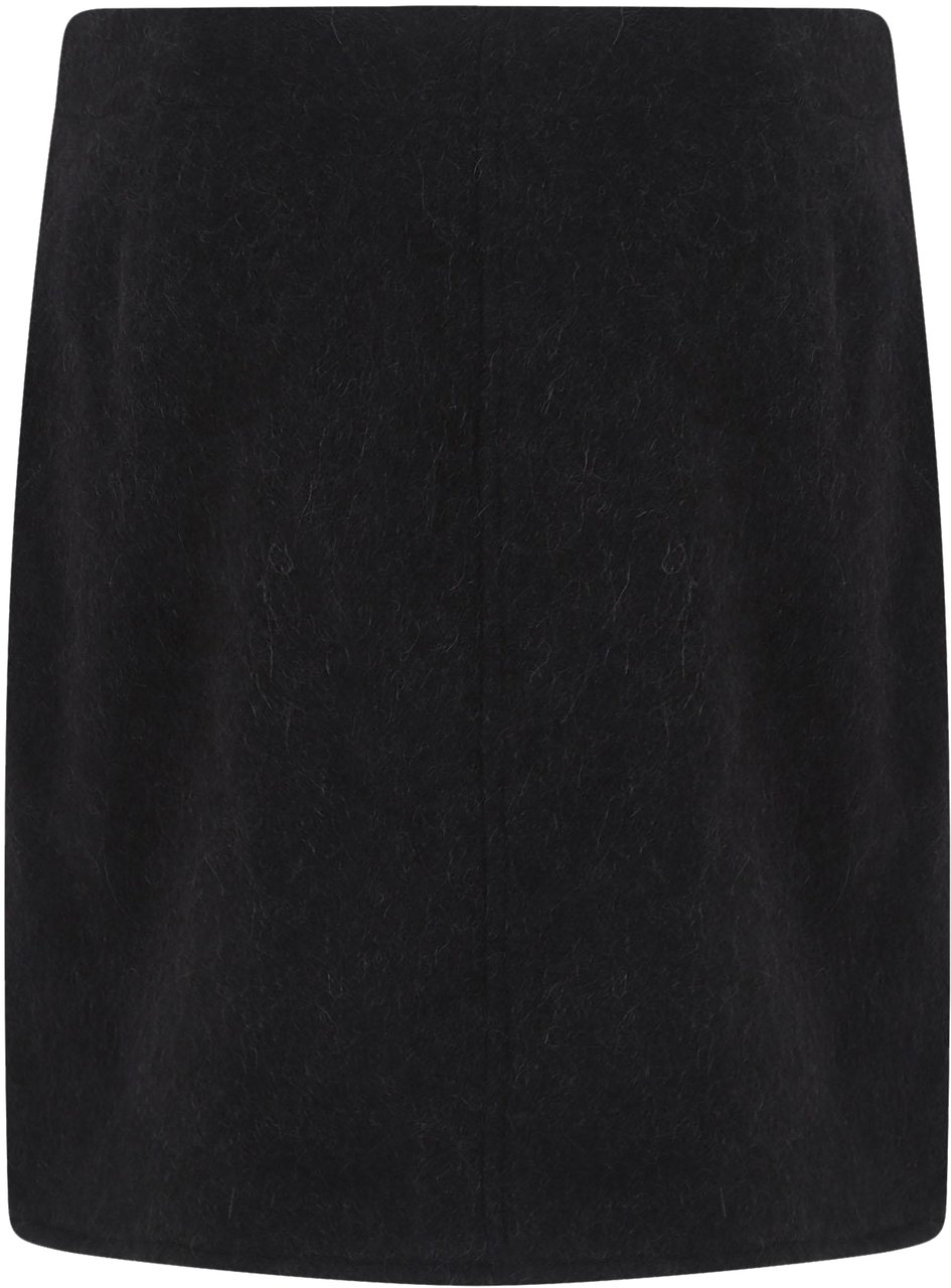 Lemaire Wrapover Skirt Zwart