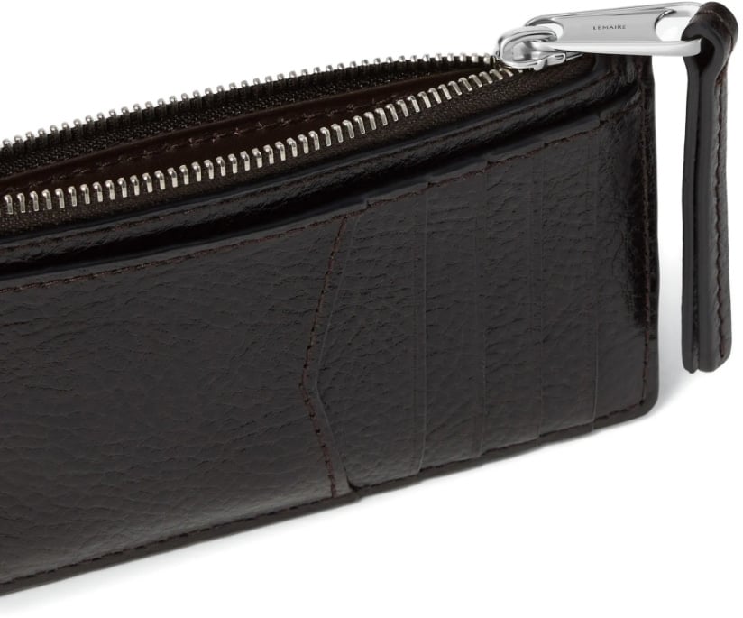 Lemaire Gear Card Holder Coin Purse Espresso Bruin