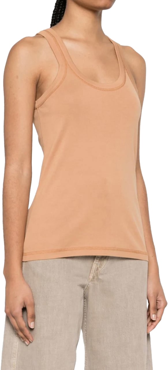 Lemaire Rib Tank Top Burnt Sand Beige