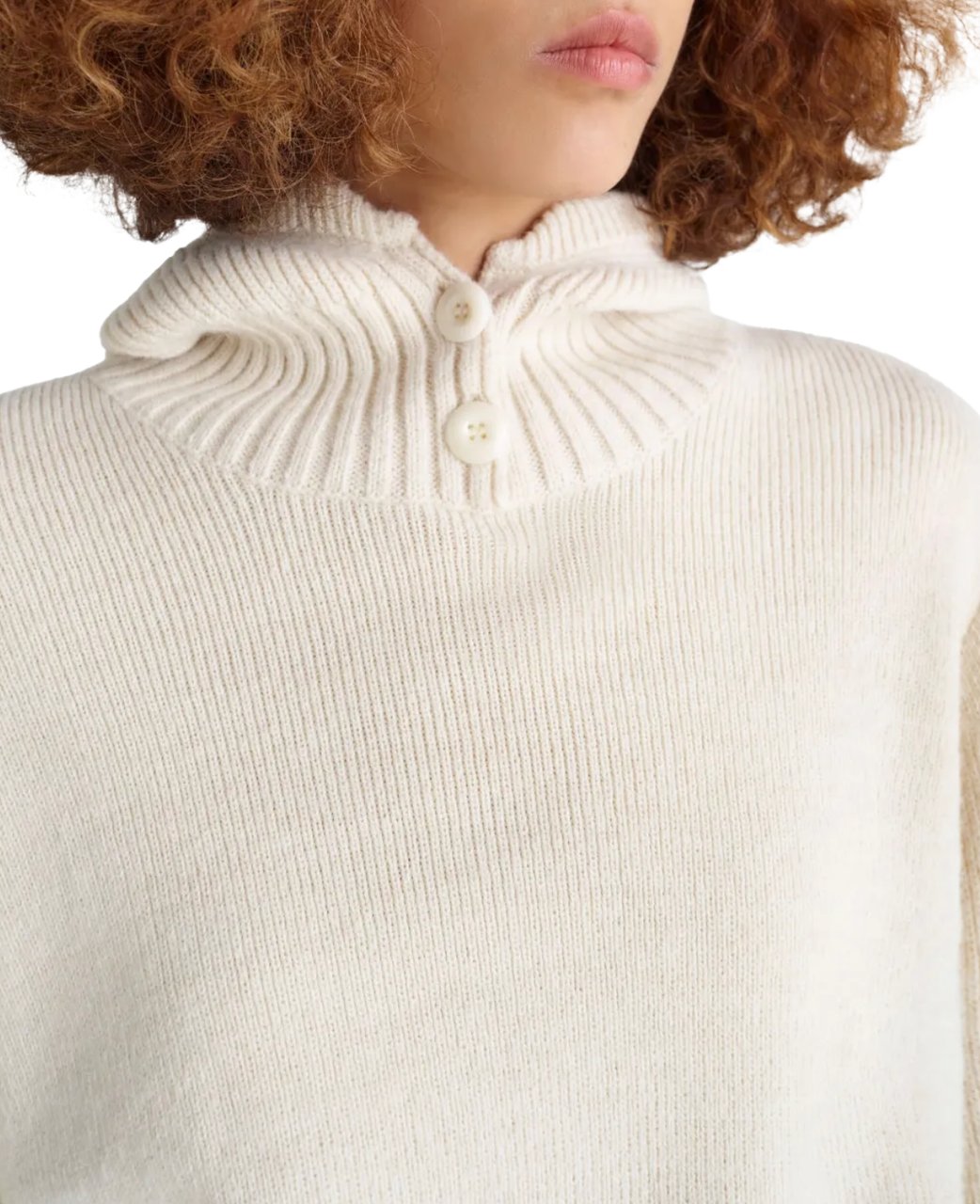 Lemaire Sweater With Hood Light Cream Divers