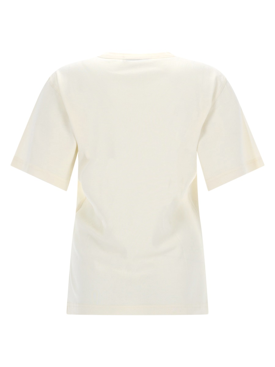 Lemaire Rib Minimalist Classic Crew Neck Cotton T-Shirt Neutraal
