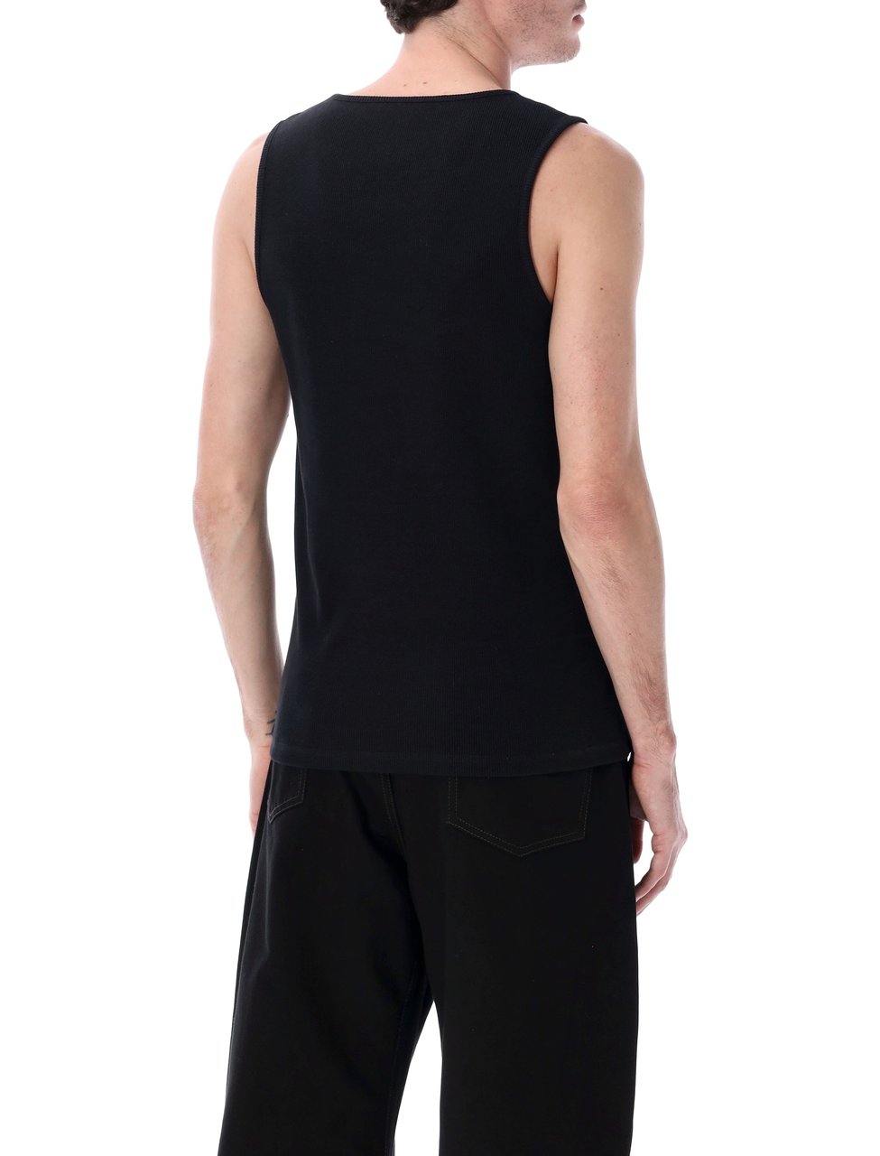 Lemaire Lemaire cotton linen rib tank Zwart