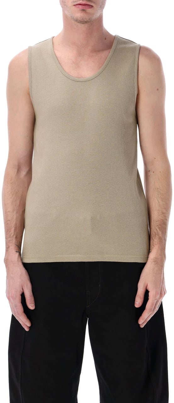 Lemaire Lemaire cotton linen rib tank Groen