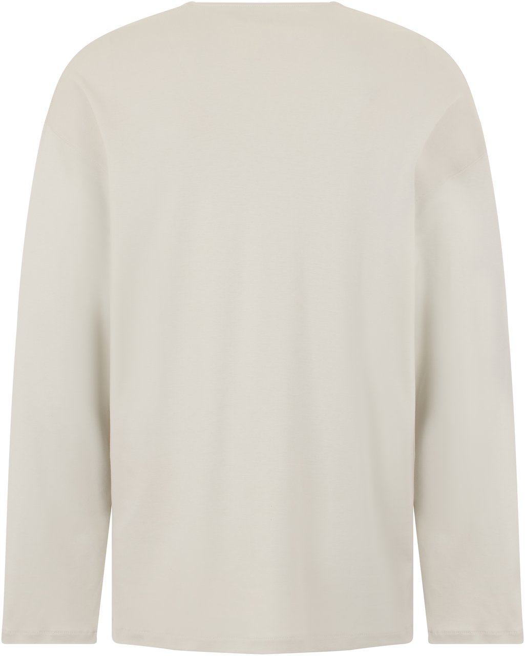 Lemaire Long sleeve shirt in mixed cotton and silk Beige