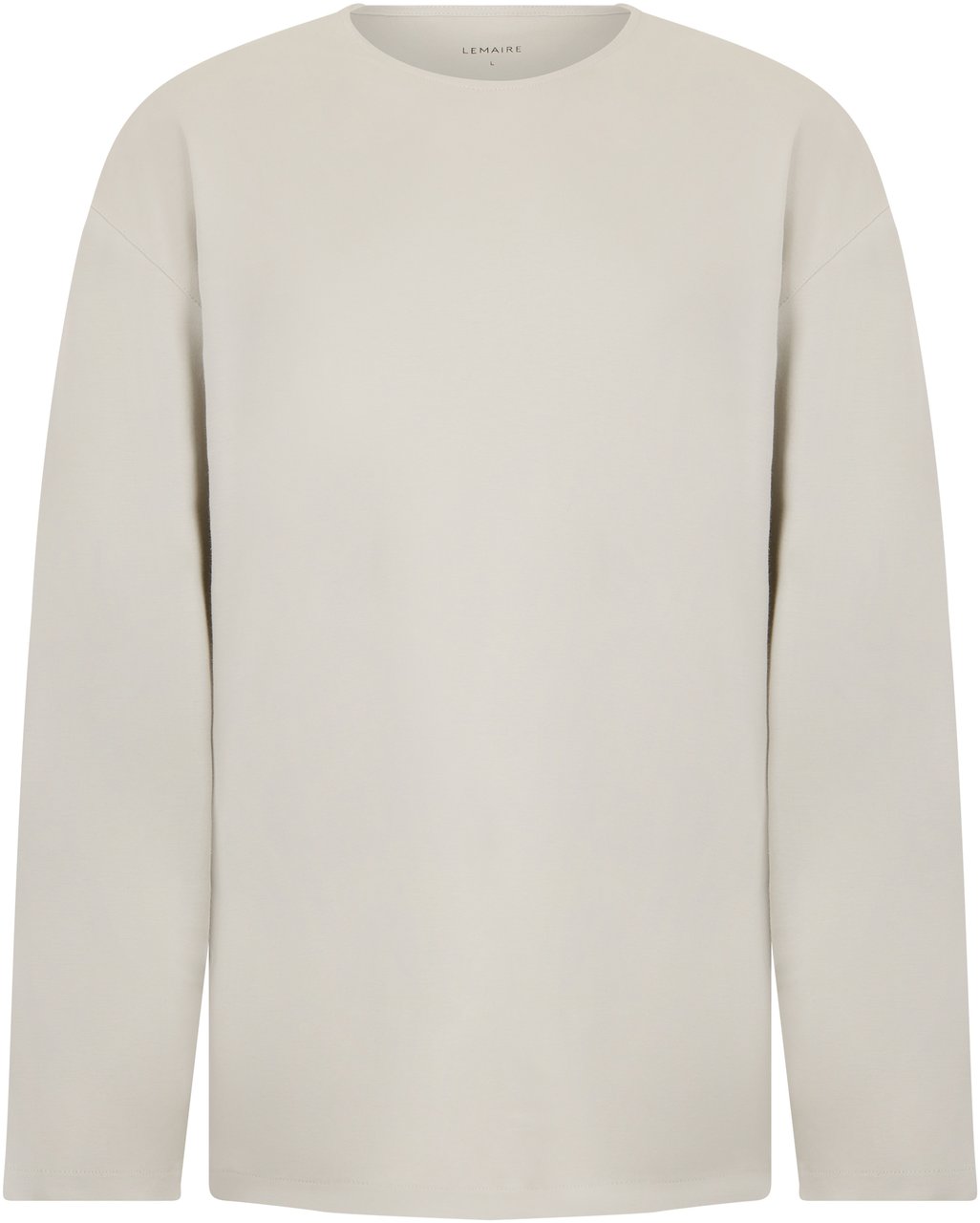 Lemaire Long sleeve shirt in mixed cotton and silk Beige