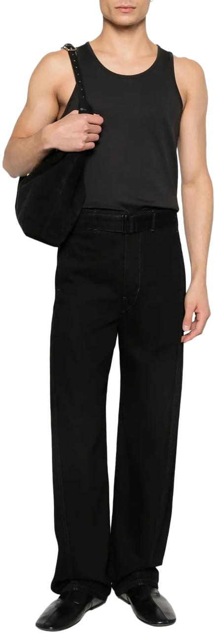 Lemaire Tank Top Squid Ink Zwart