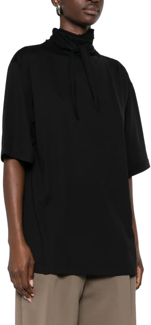 Lemaire T-shirt With Foulard Black Zwart