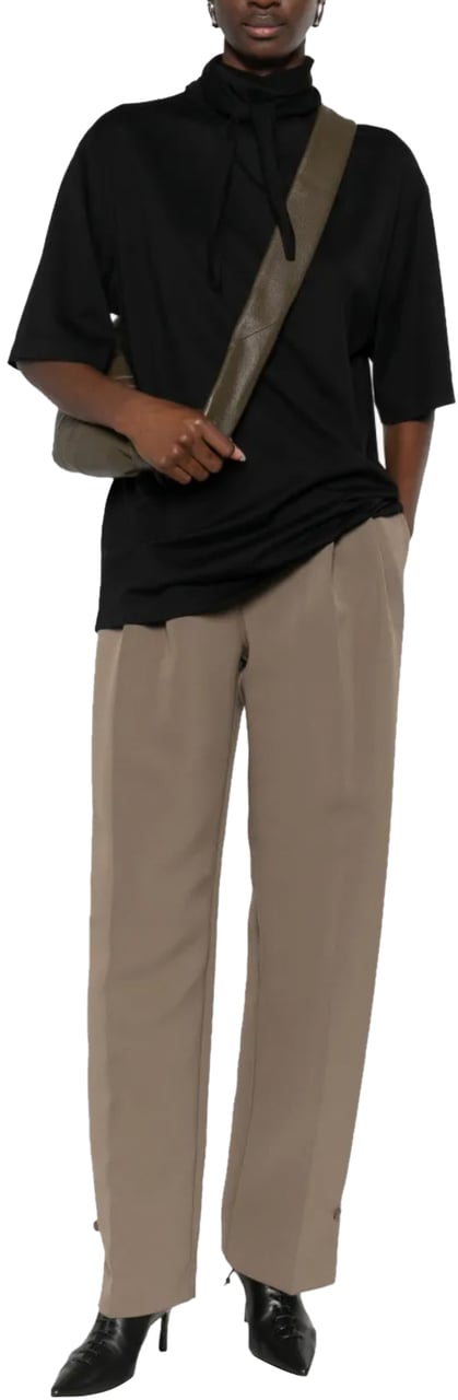 Lemaire T-shirt With Foulard Black Zwart