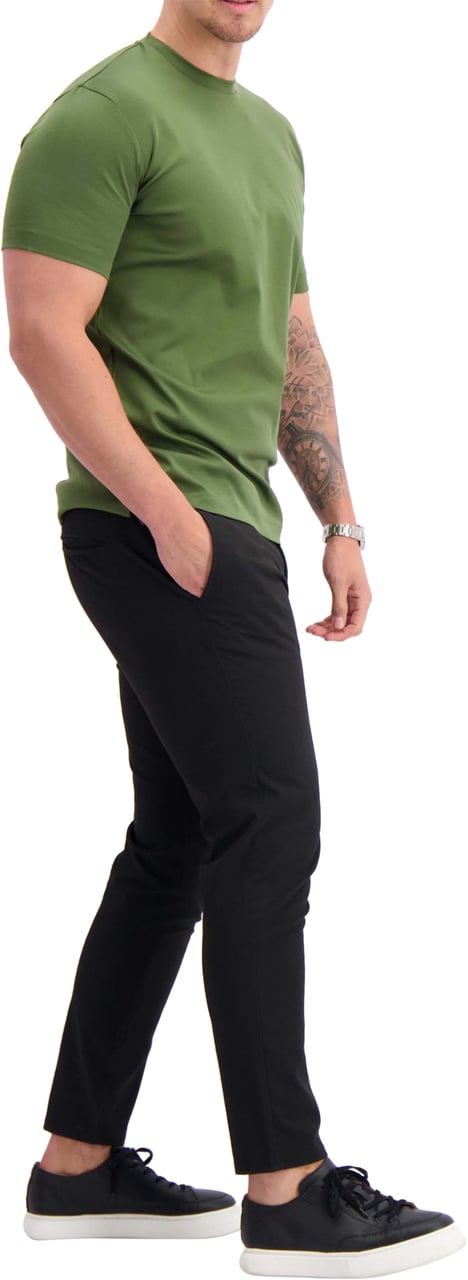 Les Brutes Mercerised T-shirt Green Groen