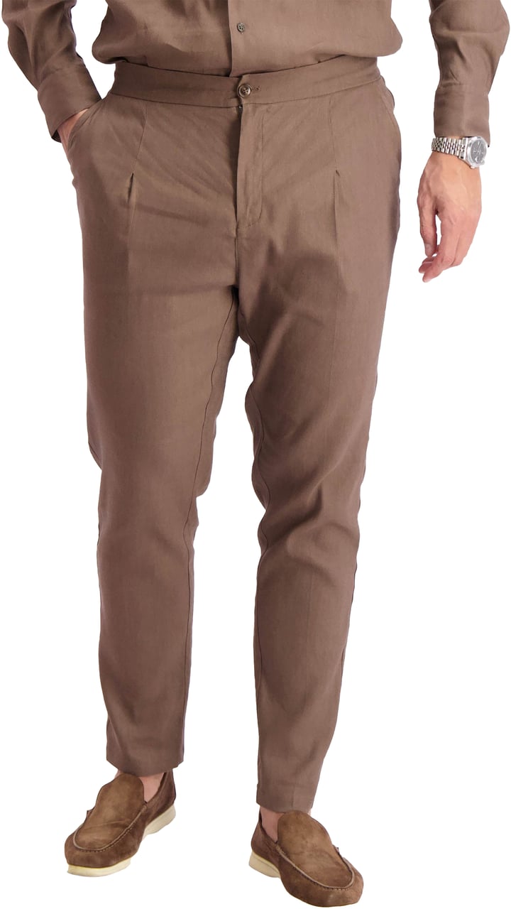 Les Brutes Linen Pantalon Wit