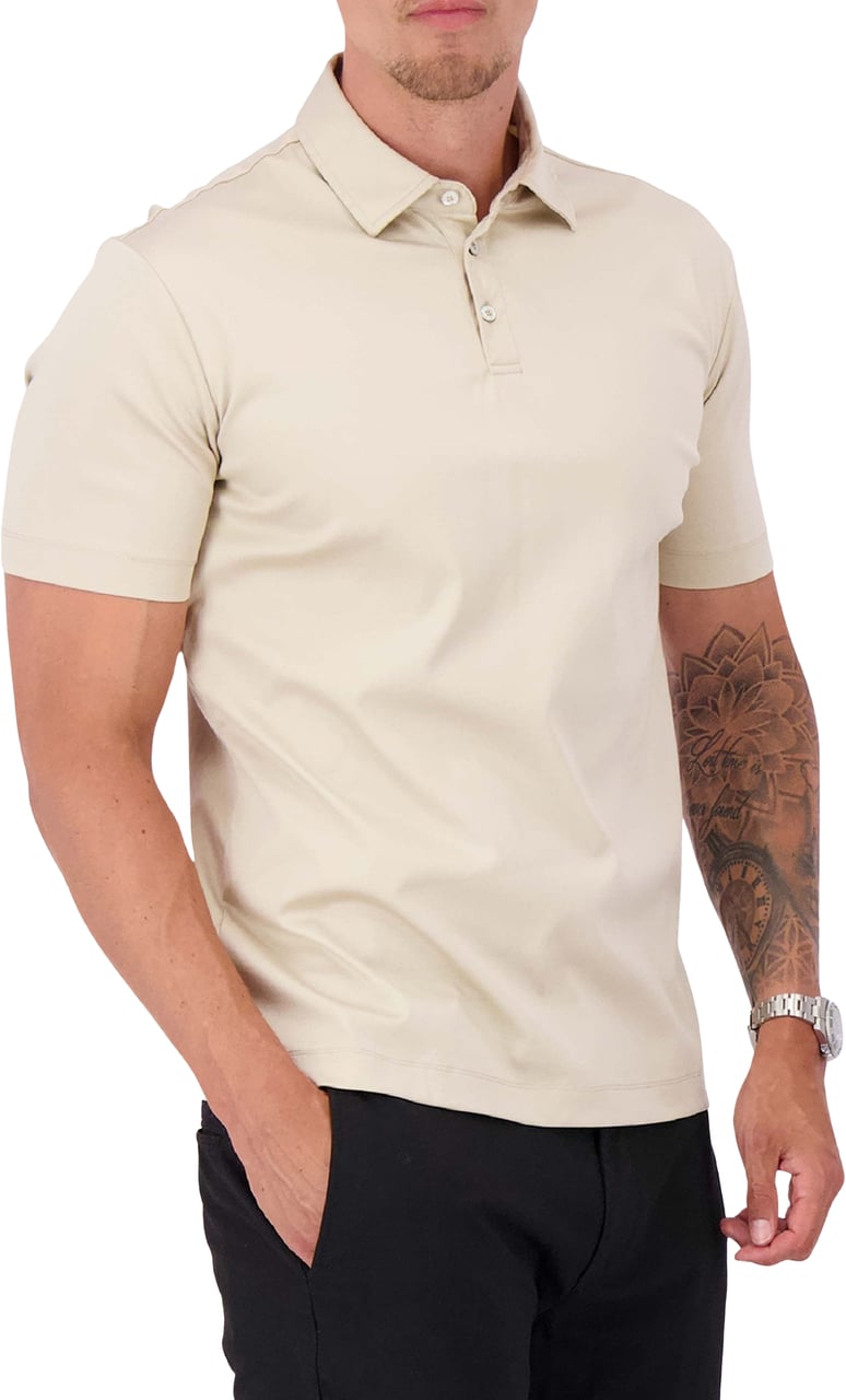 Les Brutes Mercerized Cotton Polo Wit