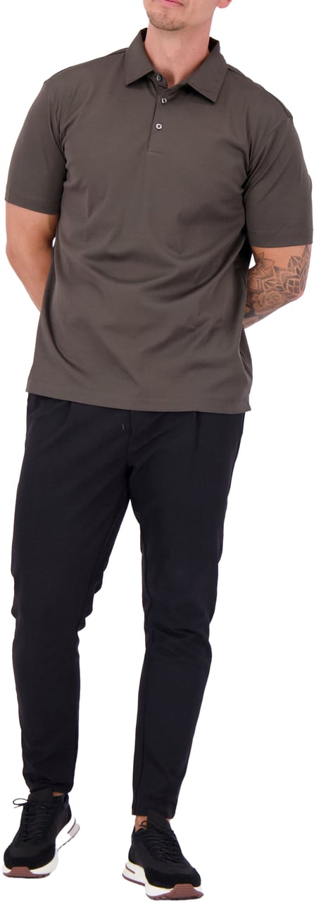 Les Brutes Mercerized Cotton Polo Groen